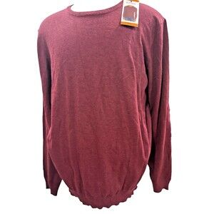 Buffalo David Bitton Red Mens Crewneck Relaxed Sweater XXL NEW